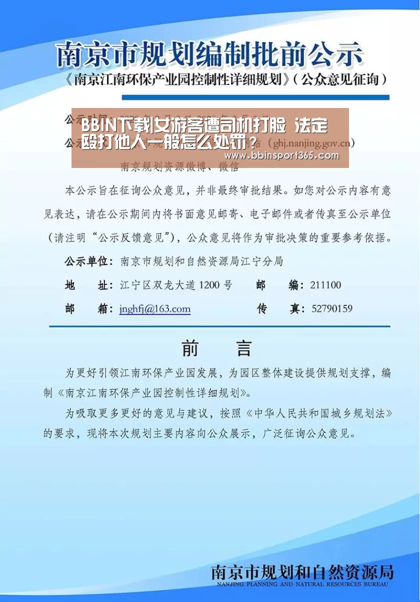 BBIN下载|女游客遭司机打脸 法定殴打他人一般怎么处罚?(图3) BBIN下载